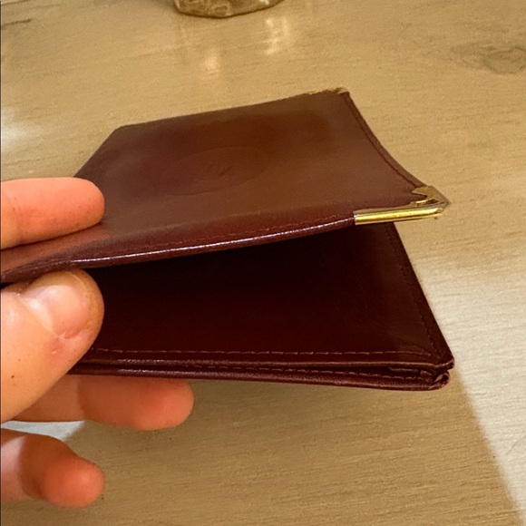 Cartier Burgundy Leather Wallet - Picture 8 of 12